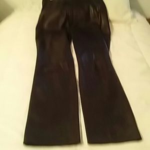 Lamb leather flare leg beautiful pants